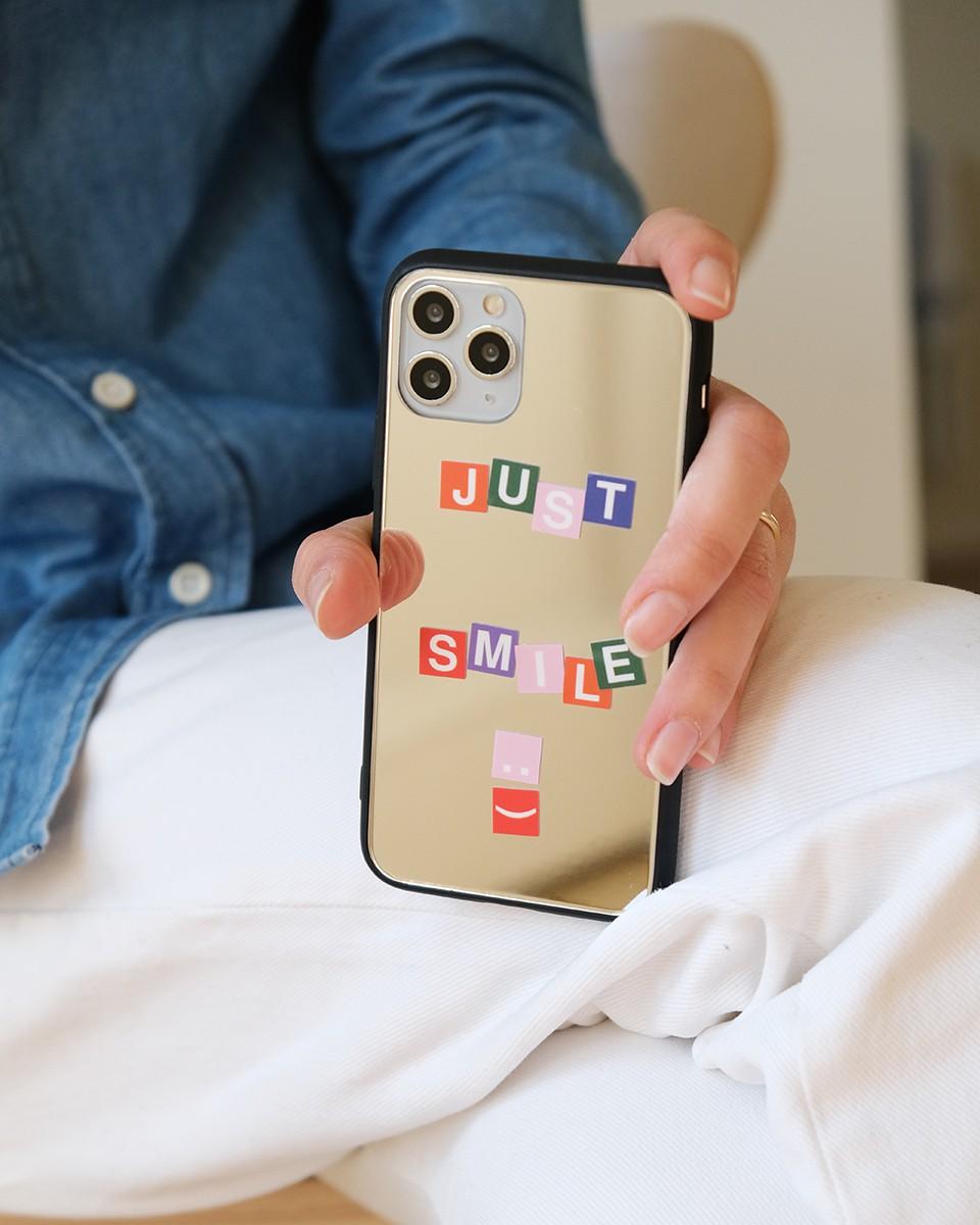 Wood'd Alphabet Mirror Case Qualità