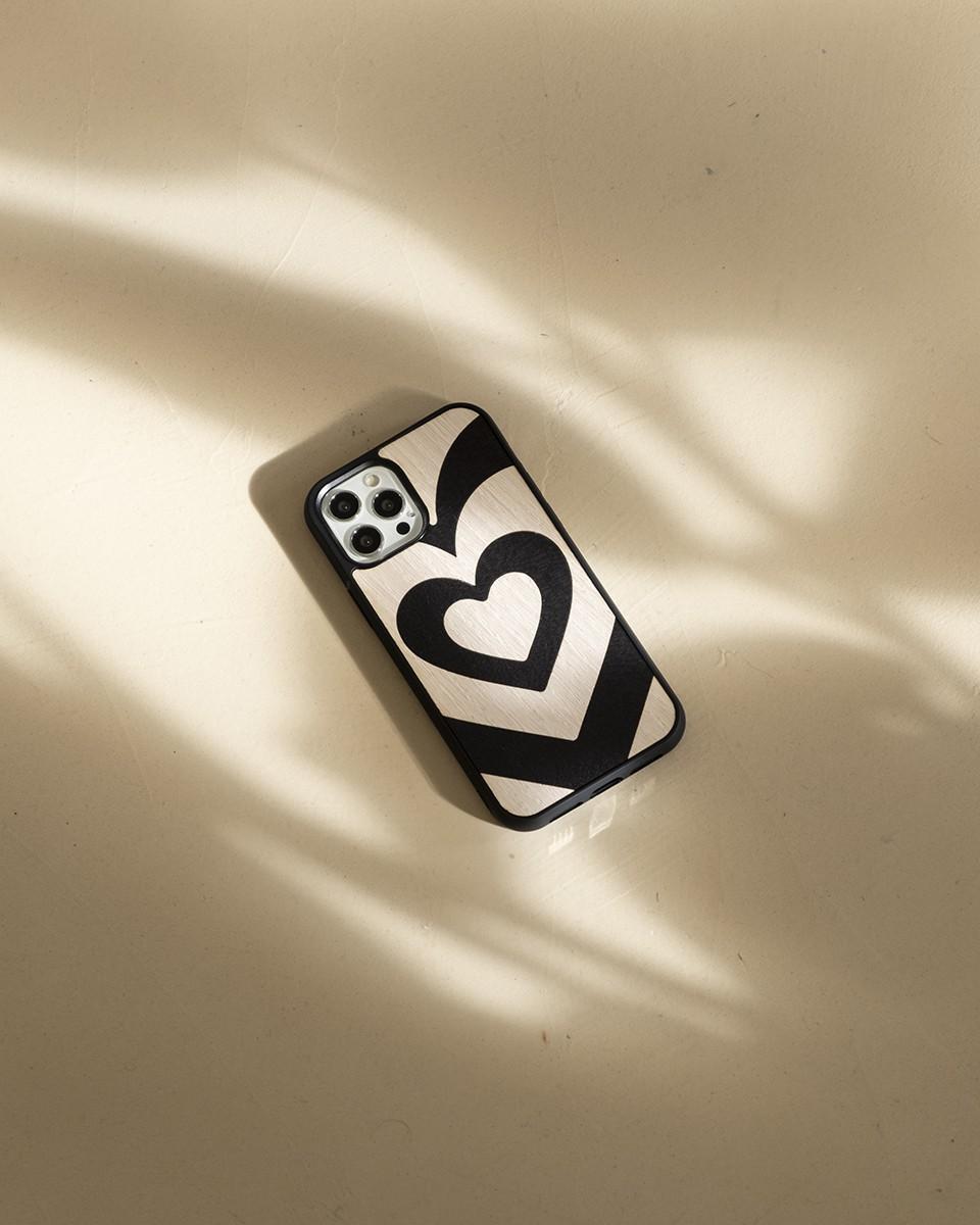 Wood'd Cuore Matto Nero Cover Consegna Veloce
